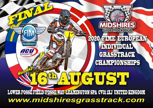 2020 FIM Europe Individual Grass Track Final heads to the Midshires Grasstrack Club