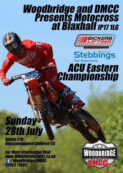 Blaxhall sees Return of Bickers Lifting/Stebbing Car Superstore ACU Eastern Motocross Championship