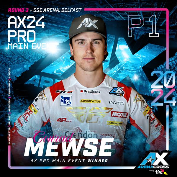 Conrad Mewse Wins Arenacross Round 3 in Belfast