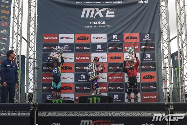 Austin Senior Victorious in France at Opening Round of 2025 Junior E-Motocross Series