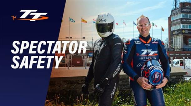 New TT Visitor the Tourist Gets Help From a Friendly Face With a Serious Safety Message