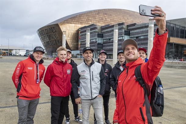 World Supercross superstars swap dirt bikes for Cardiff history lesson ahead of British GP