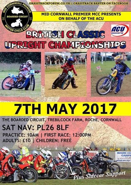 ACU Classic Upright Grasstrack Championship heads to Cornwall