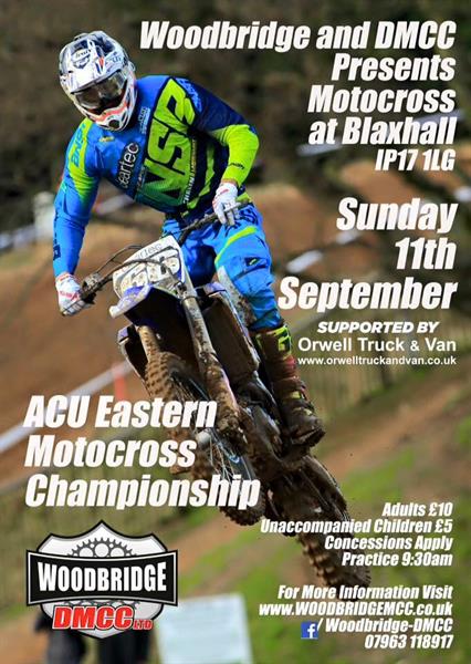 ACU Eastern Motocross Championship heads to Blaxhall this Sunday