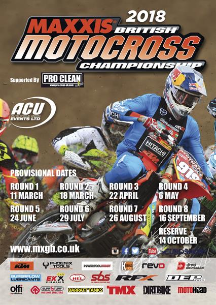 ACU Events Issue Revised Provisional Calendar for 2018 Maxxis ACU British Motocross Championship