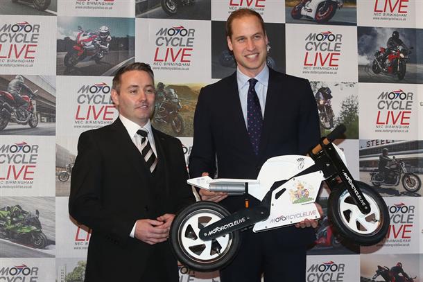 Motorcycle Live Online Archive: Prince William visits #MotorcycleLive