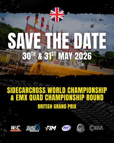British Sidecarcross GP back for 2026!