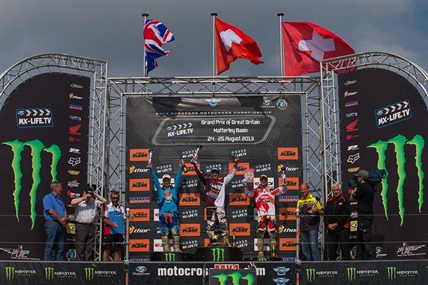 Podium and Top 5’s in the EMX250 and EMX125 at Matterley Basin