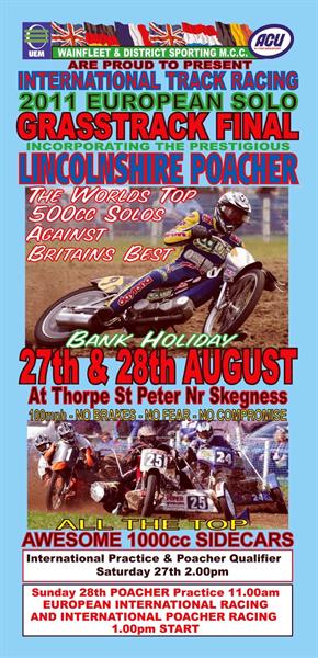 European Solo Grass Track Championships - One for the Diary.......