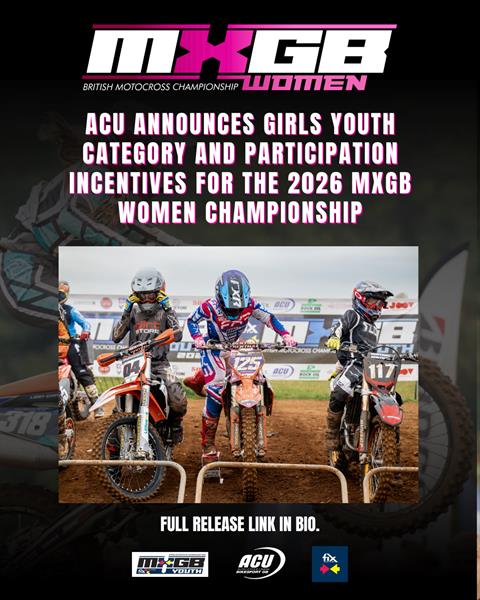 ACU Announces Girls Youth Category and Participation Incentives for the 2026 MXGB Women Championship