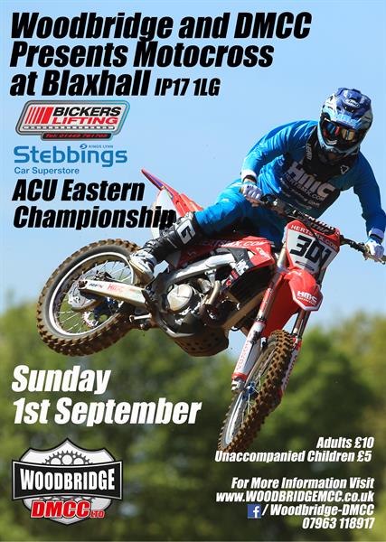 Blaxhall sees the Rerun of the Bickers Lifting / Stebbing Car Superstore ACU Eastern Motocross Champ