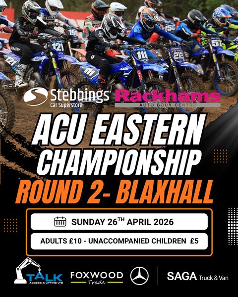Motocross Action Set to Thrill at Blaxhall on Sunday 26 April
