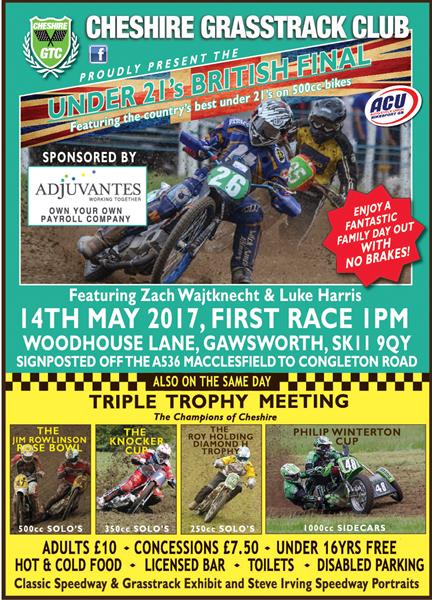ACU British Under 21’s Grasstrack Finals takes place this weekend