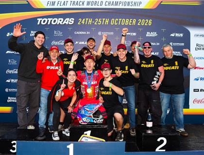 Neave reflects on historic FIM Flat Track world title