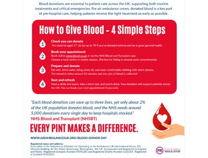 YOUR DONATION SAVES LIVES!