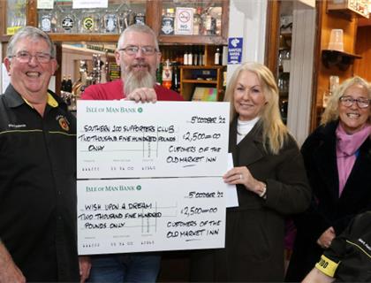 Old Market Inn Continues to Amaze in its Fund Raising With £5,000 Donations