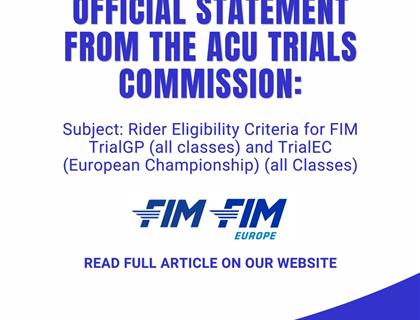 Official Statement from the ACU Trials Commission