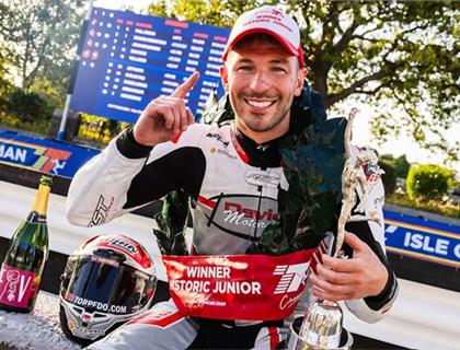 PAUL JORDAN TAKES HISTORIC JUNIOR CLASSIC TT VICTORY