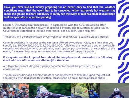 ACU Event Cancellation Cover – Protect Your Event Investment