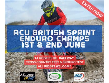 ACU British Sprint Enduro opener at Rogershill Raceway on the 1st and 2nd June