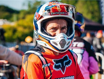 Easty on the gate at VMXdN Hawkstone