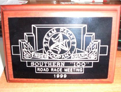 Southern 100 Finishers Plaque Fund and 2020 Badges