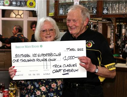 Special Presentation to Southern 100 Supporters Club