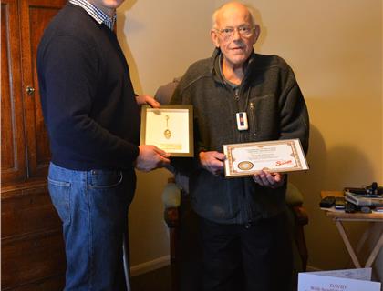 RICHMOND MOTOR CLUB RECOGNISES STALWART DAVID ALLINSON