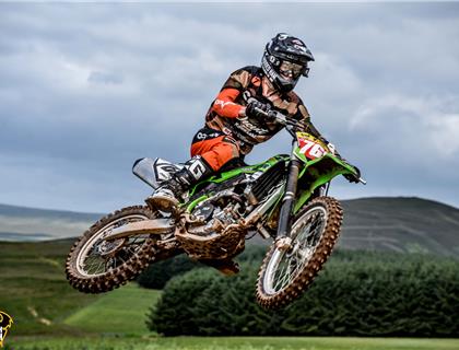 Thor British Youth National Championship racers in the heat of the battle at Duns