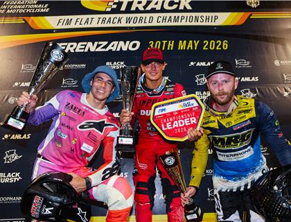 Boughen extends his FIM Flat Track World Championship lead in Italy