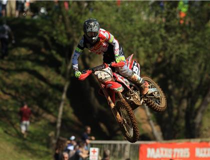 Honda Adventure Centre Team Rider Callum Green gets ready for Duns