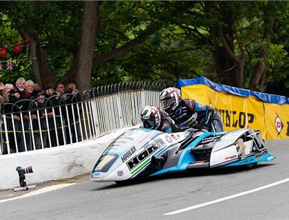 Ben and Tom Birchall Win 3Wheeling.Media Sidecar TT Race 1