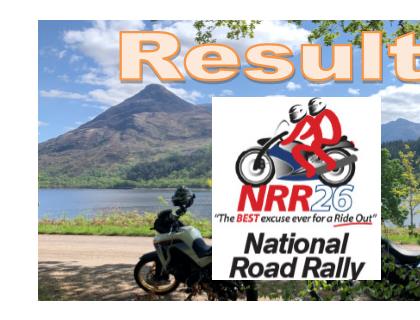 The results of the 2026 NATIONAL ROAD RALLY