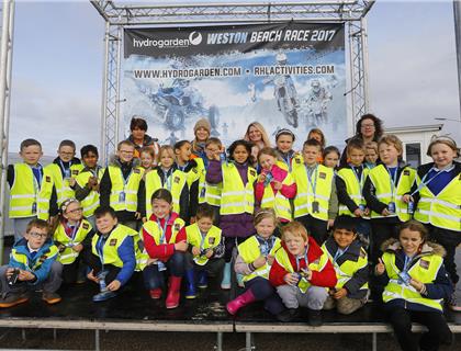 Gillingstool Primary School back for the 2018 HydroGarden Weston Beach Race Schools Day