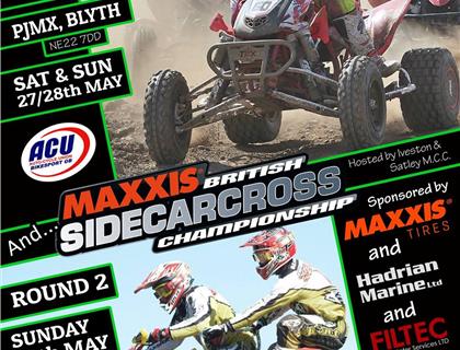 Round 2 Maxxis ACU British Sidecarcross Championship heads to Blyth this Weekend