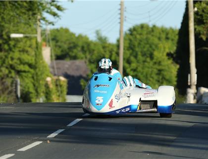 Holden/Winkle again top the TT Sidecar qualifying as Reeves/Farrance and Birchall/Birchall close gap