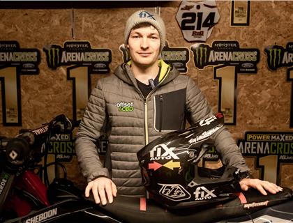 Fix Auto UK Sponsors Joe Clayton in Arenacross