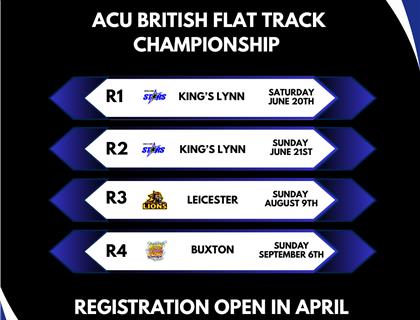 2026 Flat Track Championship Calendar Announced