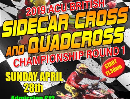 ACU Pro Clean British Sidecar cross Championship Starts at Milton Park this Sunday