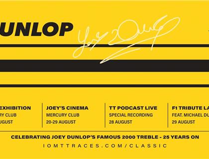 Joey Dunlop 2000 Treble: Pop-Up Exhibition, Cinema and Celebrations
