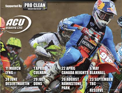 Official Calendar for the 2018 Maxxis ACU British Motocross Championship
