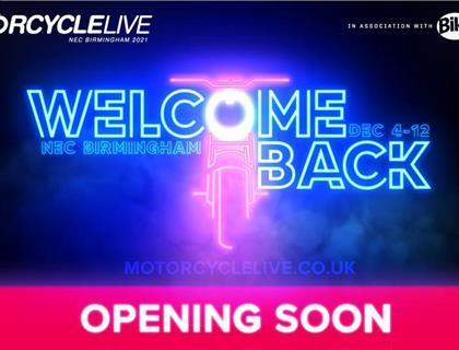 Welcome Back to Motorcycle Live - The doors OPEN in just over a month