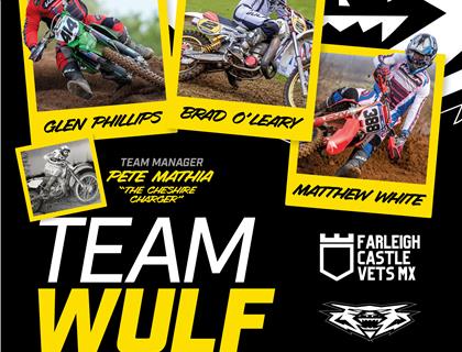 Team Wulf roar in for Farleigh Castle Vets MX