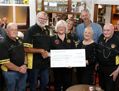 Extra Special Presentation to Southern 100 Supporters Club