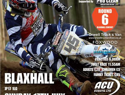 Blaxhall set for Round 6 of the Maxxis ACU British Motocross Championship on July 17th