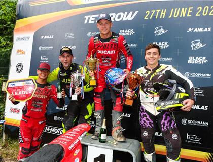 Neave on top at Teterow to claim debut FIM Flat Track World Championship win
