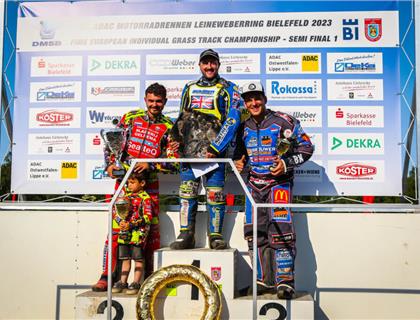 Bomber Harris fly’s to 2023 European Grasstrack Championship Semi Final win!