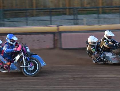 Cossar claims round 2 of the British Sidecar Speedway Championships