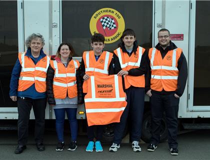 Hunt’s Provide New Marshals Tabards for Southern 100 Marshals