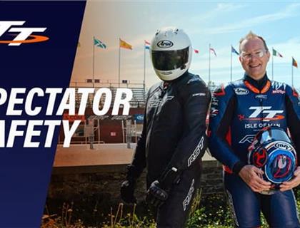 New TT Visitor the Tourist Gets Help From a Friendly Face With a Serious Safety Message